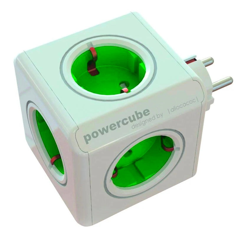 PowerCube Original Grenuttag 5 Uttag – EU/CEE 7/7 – Kompakt Väggadapter