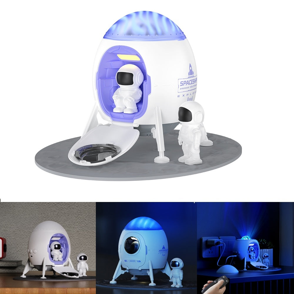 LED-projektor XO CF38 – Stjärnor och galaxer med Bluetooth-högtalare, vit