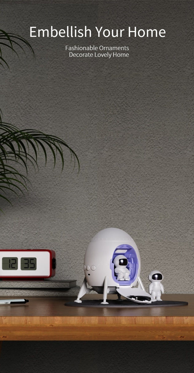 LED-projektor XO CF38 – Stjärnor och galaxer med Bluetooth-högtalare, vit