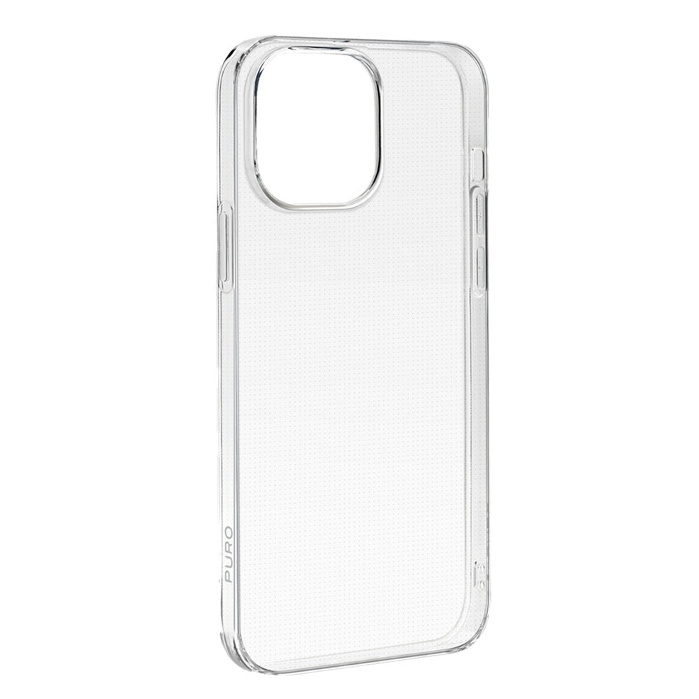 Puro 0.3 Nude Skal för iPhone 15 Pro Max – Transparent TPU, Trådlös Laddning