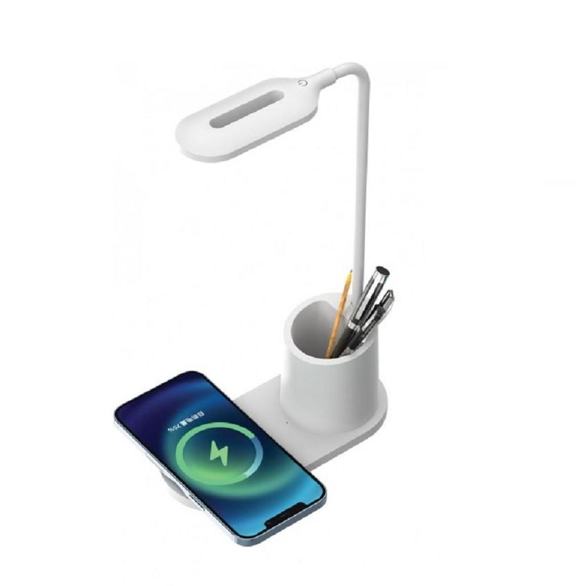 Rebeltec LED-lampa med 10W QI trådlös induktionsladdare - iPhone / Android