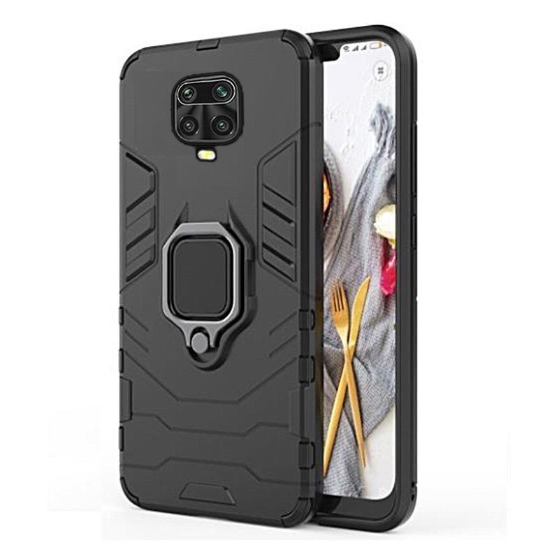 Redmi Note 9 Pro - Defender Skal Med Ringhållarstativ