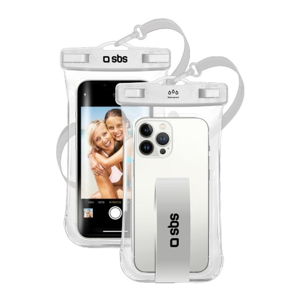 SBS Vattentätt Mobilskal IPX8 – Selfie Case upp till 6.8” med Handgrepp & Halsrem