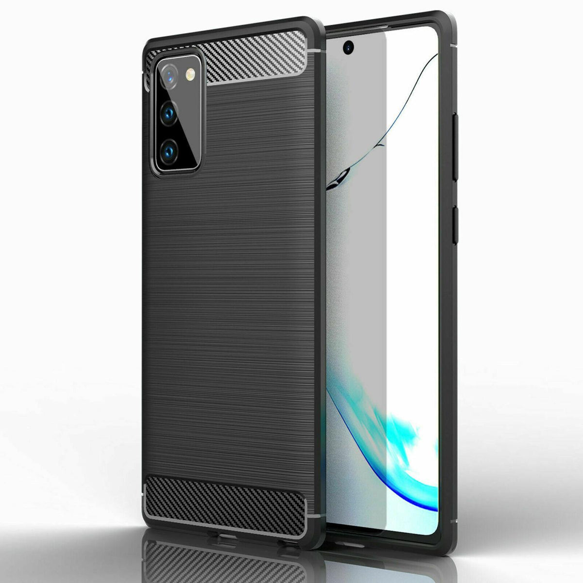 Samsung Galaxy A02S - Flexibel Carbon Mjuk TPU Skal - Svart