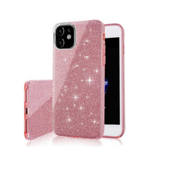 Samsung Galaxy A13 4G - 3in1 Glitter Elegant Mjuk Skal Rosa