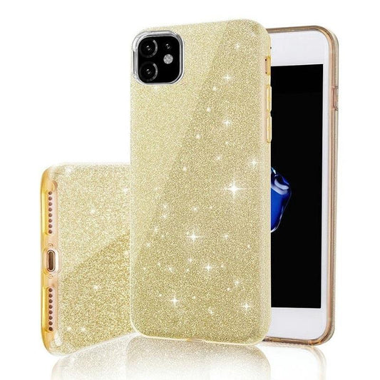 Samsung Galaxy A13 5G / A04s - 3in1 Glitter Elegant Mjuk Skal Guld