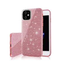 Samsung Galaxy A13 5G / A04s - 3in1 Glitter Elegant Mjuk Skal Rosa