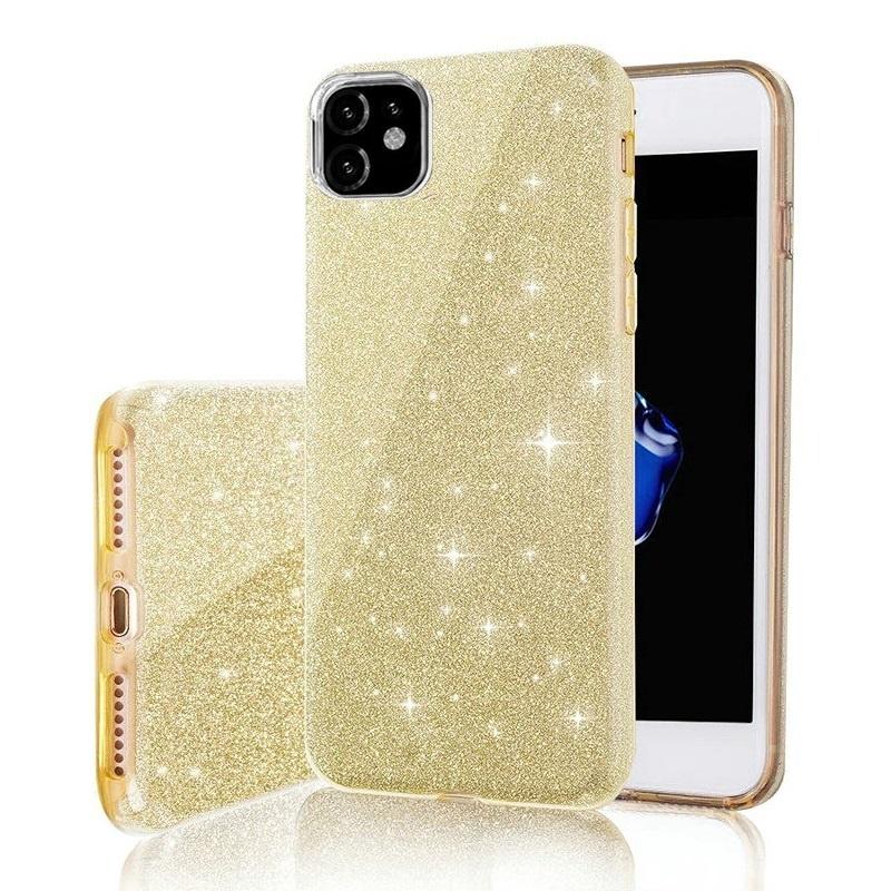 Samsung Galaxy A14 / A14 5G - 3i1 Glitter Elegant Mjuk Skal Guld