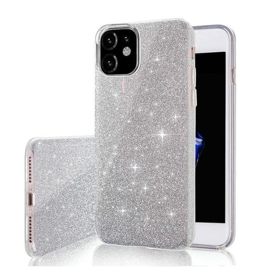 Samsung Galaxy A16 / A16 5G - 3i1 Glitter Elegant Mjuk Skal Silver