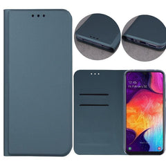 Samsung Galaxy A20e - Smart Skin Mobilplånbok - Mörkgrön