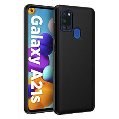 Samsung Galaxy A21s - Matt TPU Mjuk Skal - Svart