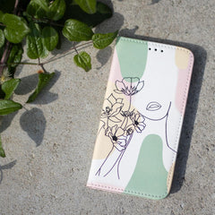 Samsung Galaxy A22 5G - Smart Trendy Mobilplånbok Girly Art