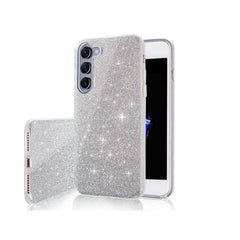 Samsung Galaxy A37 5G - 3in1 Glitter Elegant Mjuk Skal Silver