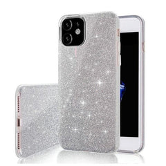 Samsung Galaxy A55 5G - 3in1 Glitter Elegant Mjuk Skal -Silver