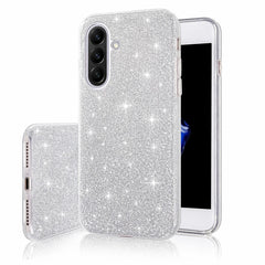 Samsung Galaxy A56 5G - 3in1 Glitter Elegant Mjuk Skal Silver