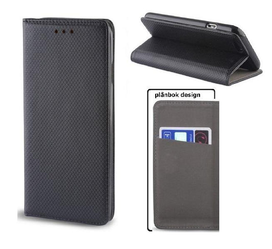 Samsung Galaxy J4 Plus - Flip Case Mobilplånbok - Svart