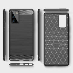 Samsung Galaxy S10 Lite - Flexibel Carbon Mjuk TPU Skal - Svart