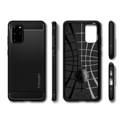 Samsung Galaxy S20 Plus  - SPIGEN Rugged Armor Skal - Mattsvart