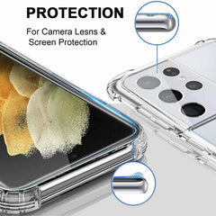 Samsung Galaxy S22 Ultra 5G Bumper Extra Stöttåligt Mjuk Skal