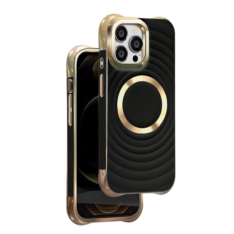 Samsung Galaxy S23 - MagSafe kompatibel Circle Glam Mag Skal Svart