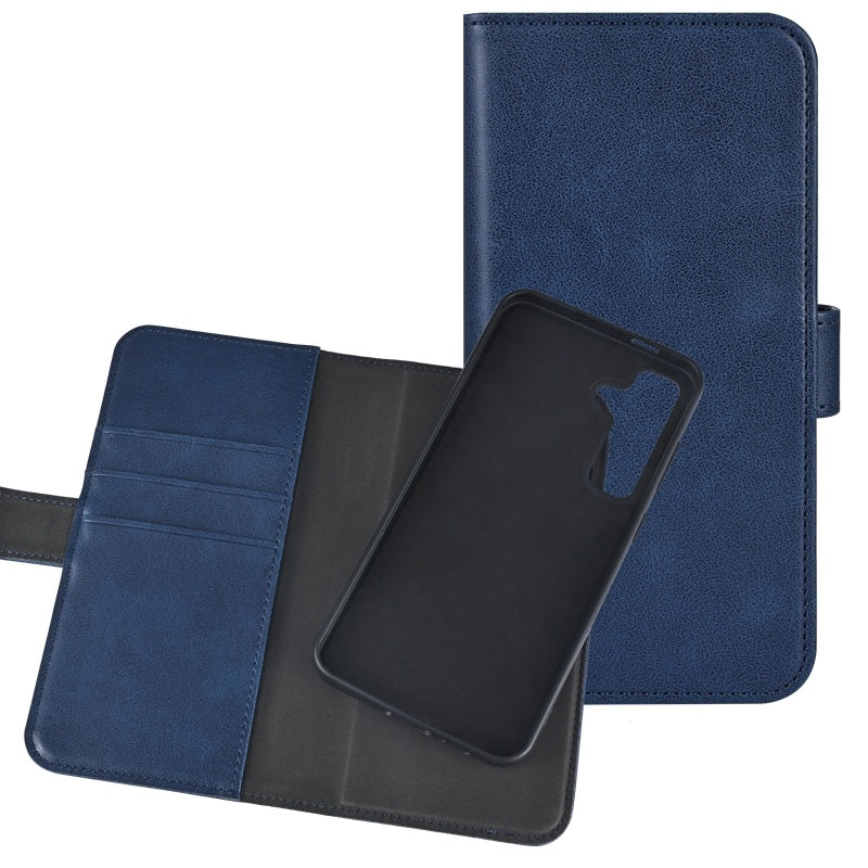 Samsung Galaxy S24 FE - Essentials Ekoläder 2-i-1 Löstagbart Plånboksfodral Blå