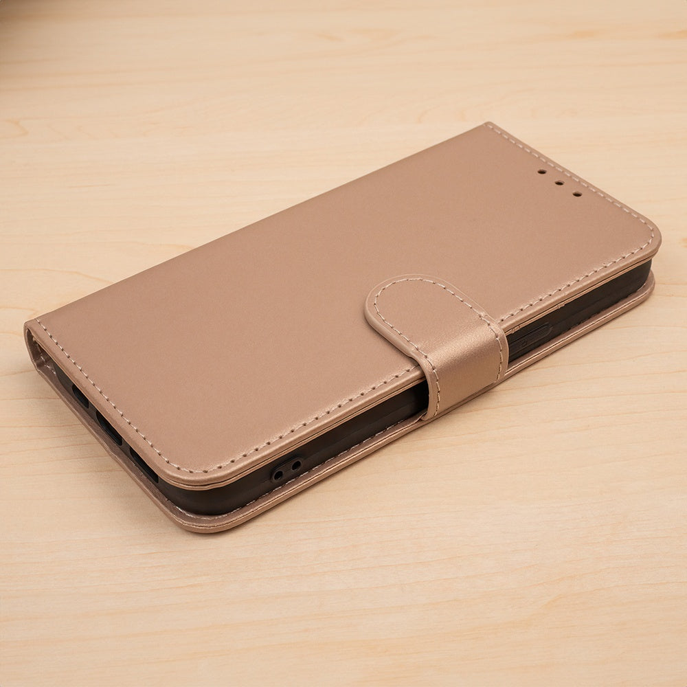 Samsung Galaxy S24 FE - Smart Classic Mobilplånbok Guld