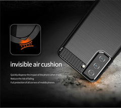 Samsung Galaxy S24 - Flexibel Carbon Mjuk TPU Skal - Svart