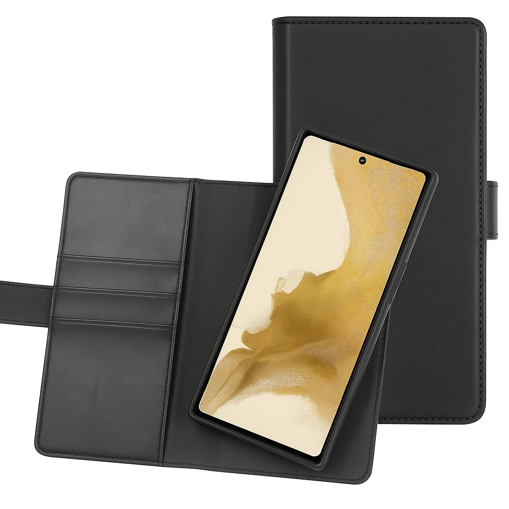 Samsung Galaxy S24 Ultra - Essentials Ekoläder 2-i-1 Löstagbart Plånboksfodral Svart