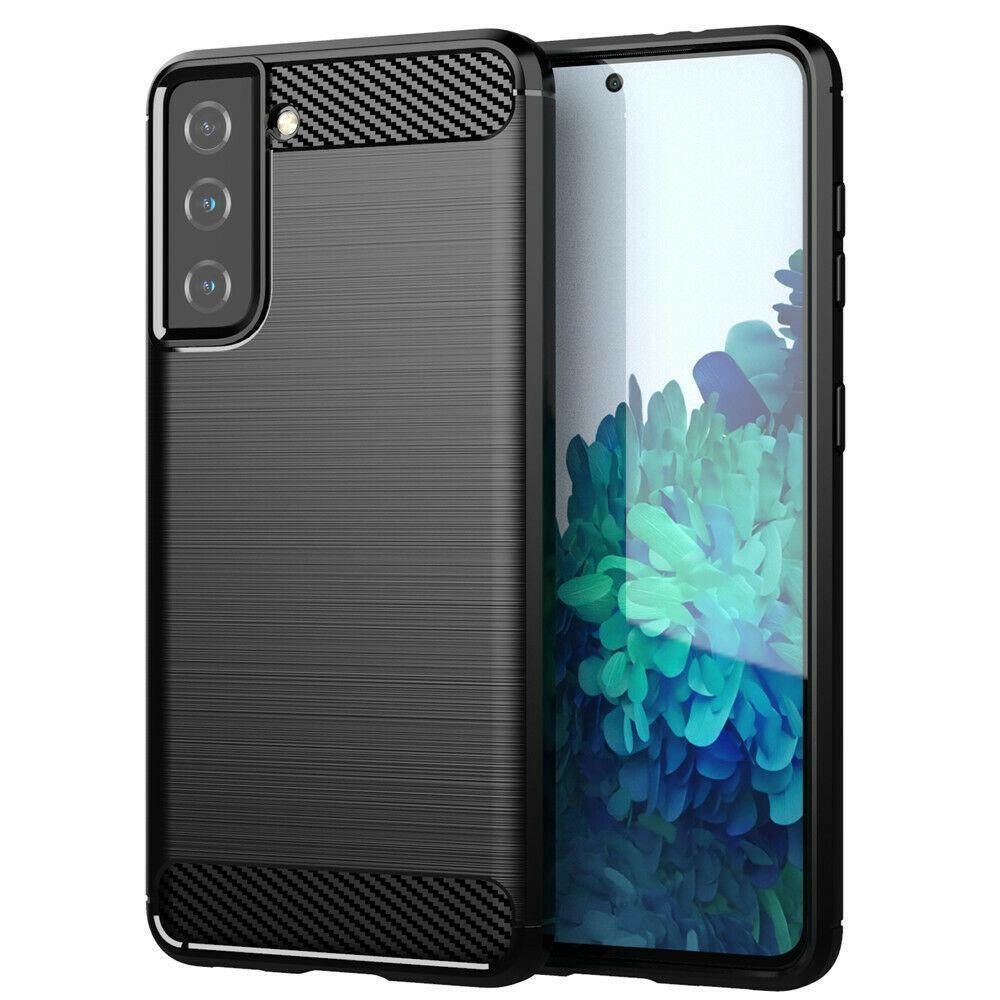 Samsung Galaxy S26 - Flexibel Carbon Mjuk TPU Skal - Svart