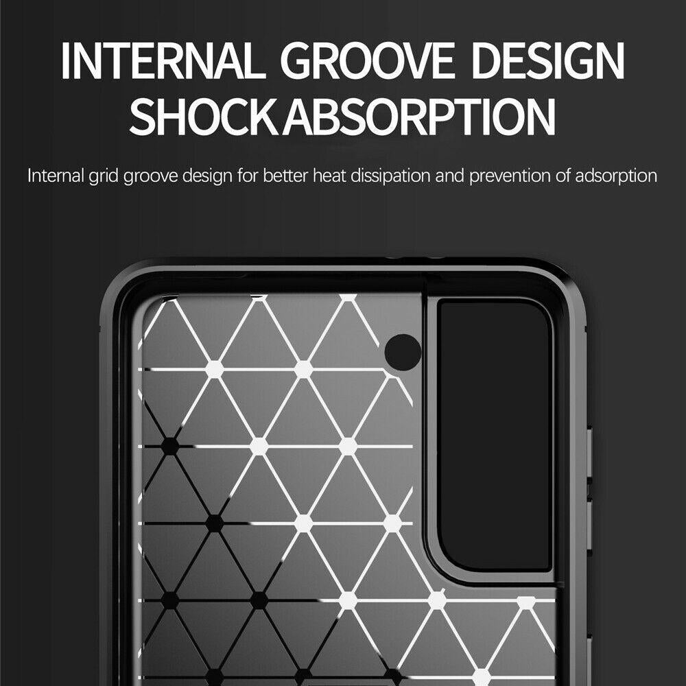 Samsung Galaxy S26 Ultra - Flexibel Carbon Mjuk TPU Skal - Svart