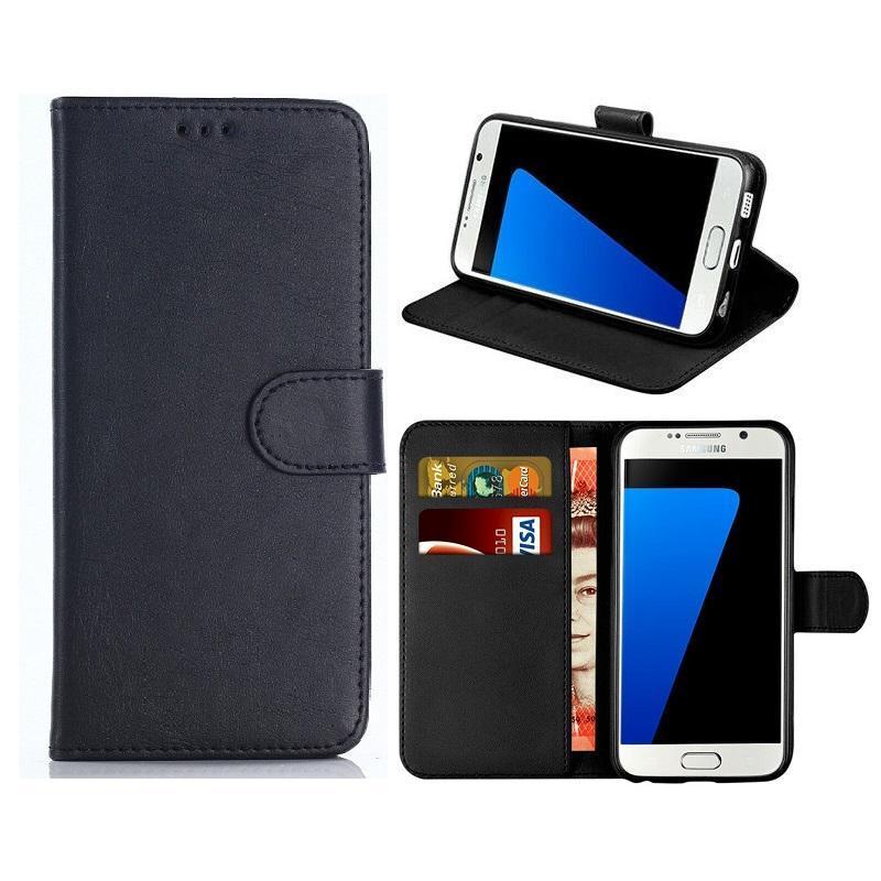 Samsung Galaxy S7 Edge - Book Case Mobilplånbok -  Svart