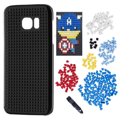 Samsung Galaxy S7 Edge -Building Blocks Plastskal-CaptainAmerica