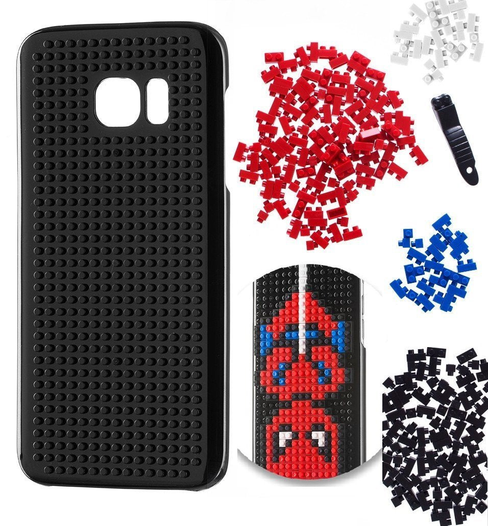 Samsung Galaxy S7 Edge - Building Blocks Plastskal - SpiderMan