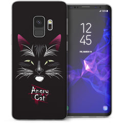 Samsung Galaxy S9 - Caseflex Elegant Skal - Angry Cat