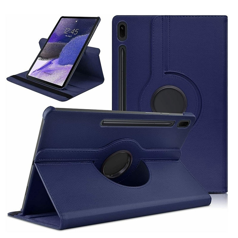 Samsung Galaxy Tab S10 FE / S9 FE / S9 - Fodral 360° Roterbar Mörkblå