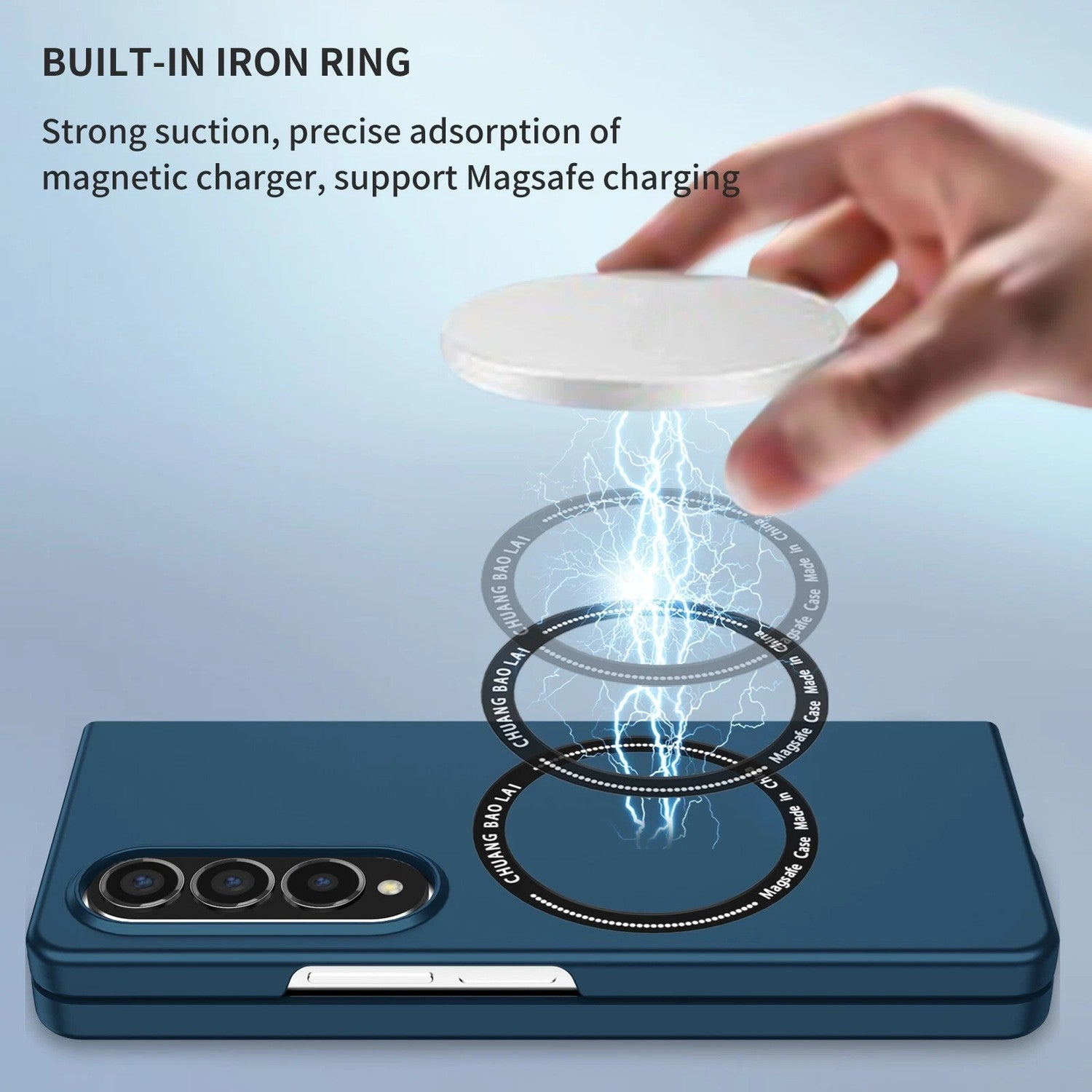 Samsung Galaxy Z Fold 4 - MagSafe Kompatibelt TPU Skal, Tunt & Stötsäkert Skydd Svart