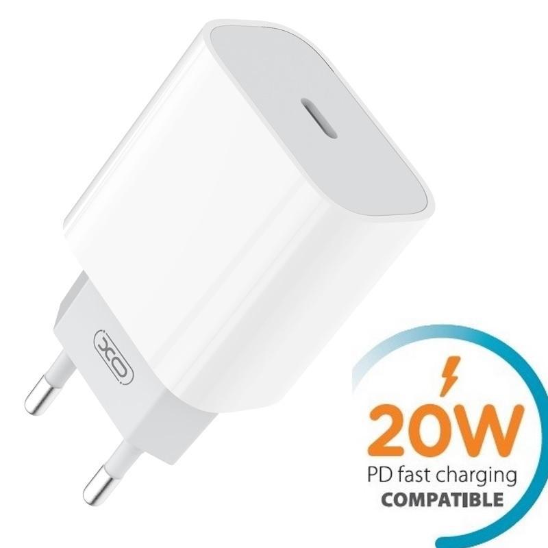 Snabbladdare 20W PD USB-C för iPhone 11/12/13/14/15, Samsung