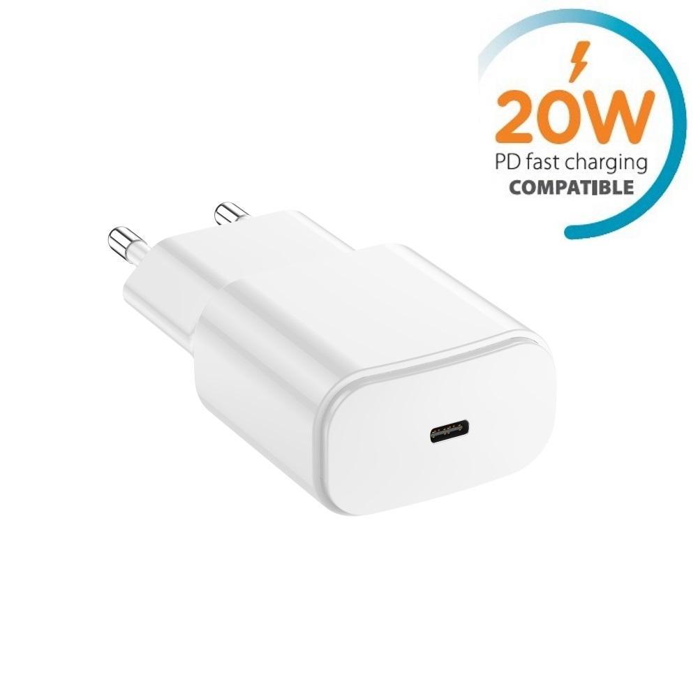 Snabbladdare 20W PD USB-C för iPhone 11/12/13/14, Samsung