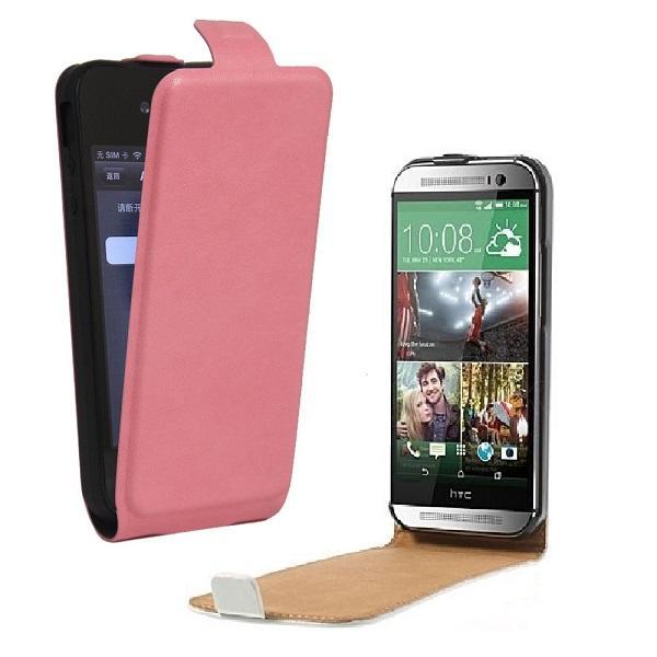 Sony Xperia Z2 - DeLuxe Leather Fodral Flip Case - Rosa