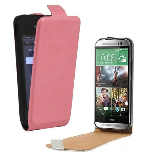 Sony Xperia Z2 - DeLuxe Leather Fodral Flip Case - Rosa