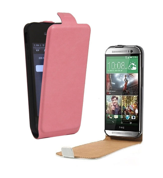 Sony Xperia Z2 - DeLuxe Leather Fodral Flip Case - Rosa