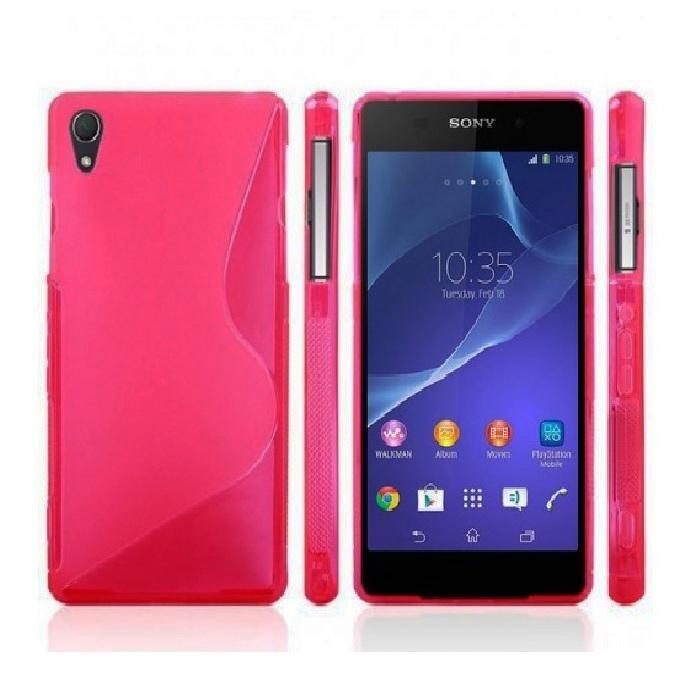 Sony Xperia Z3 - Elegant S line Skal Bakstycket - Röd