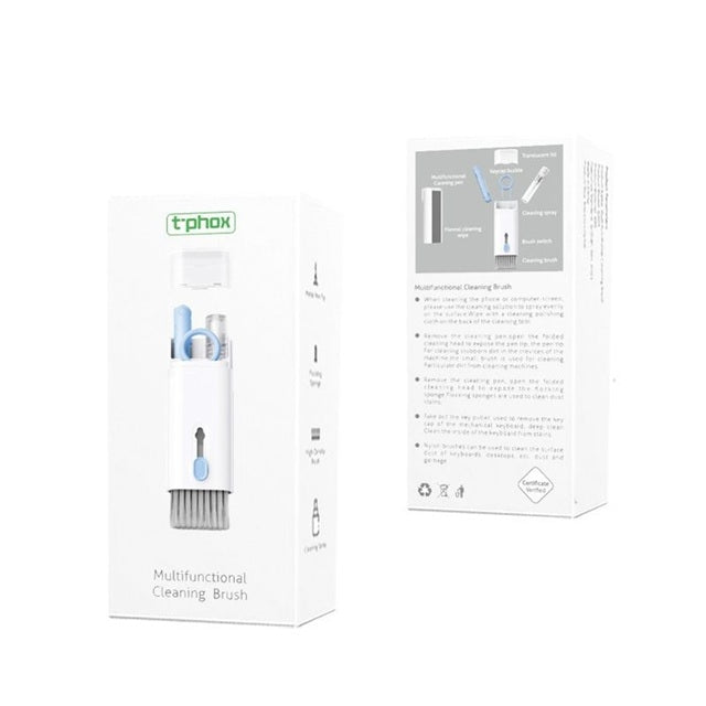 T-PHOX 7-i-1 rengöringskit för elektronik, hörlurar, tangentbord, mobil & skärm