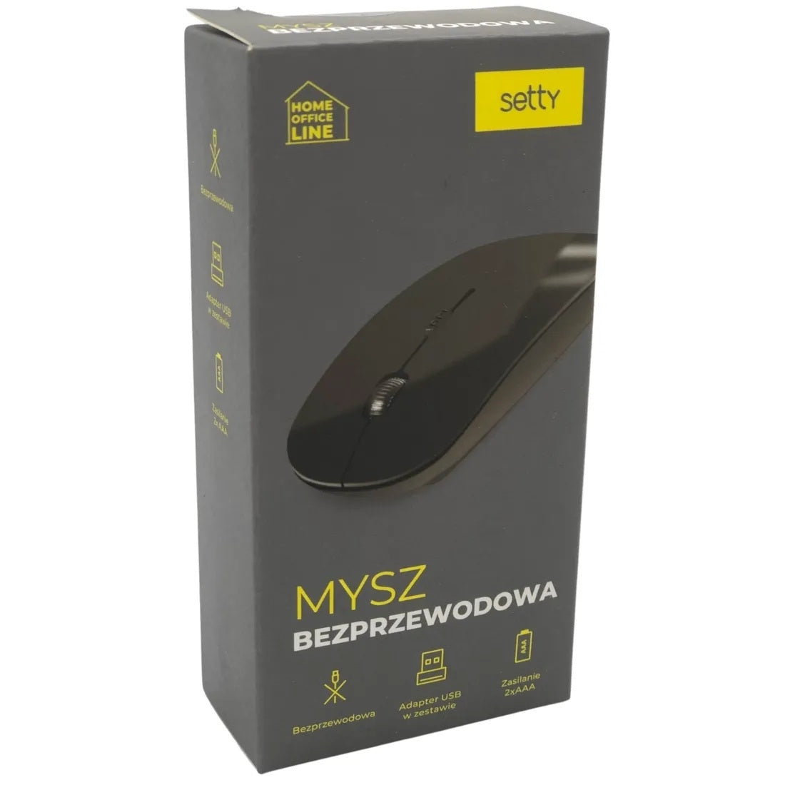 Trådlös optisk Mus 800/1000/1600 DPI Setty MHO-01 - Svart