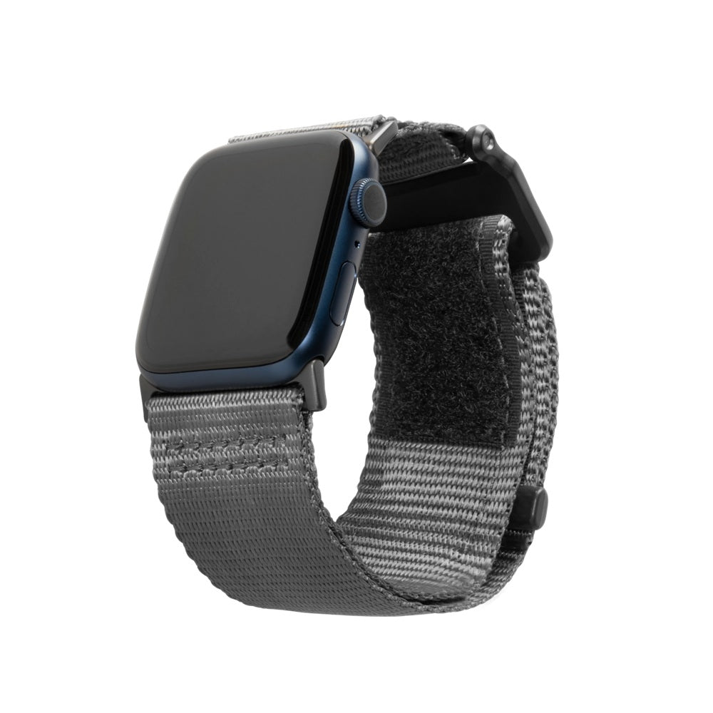 UAG Active Armband för Apple Watch 45/44/42mm – Nylonrem Dark Grey