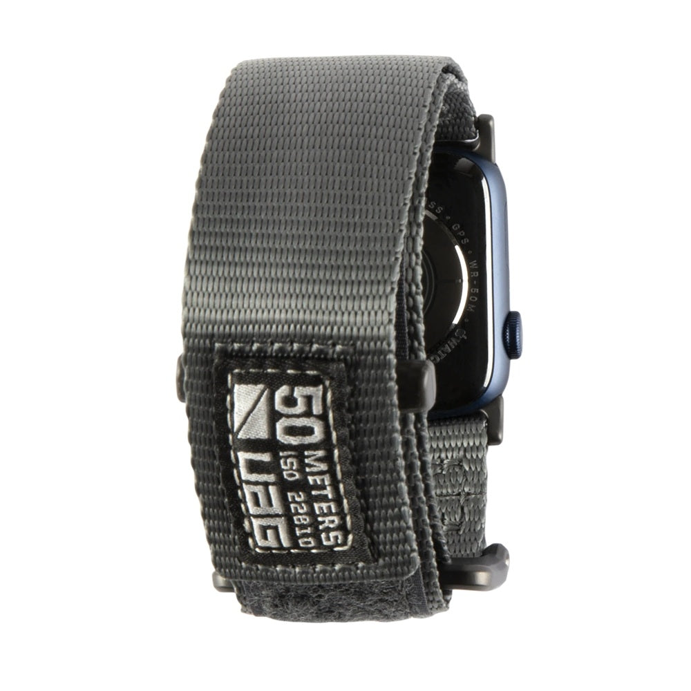 UAG Active Armband för Apple Watch 45/44/42mm – Nylonrem Dark Grey