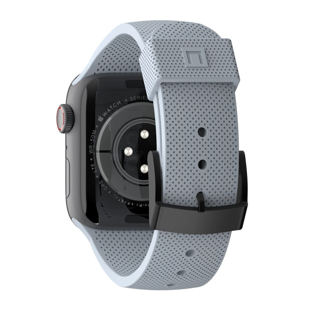 UAG Aurora Armband för Apple Watch 45/44/42mm – Silikon Soft Blue