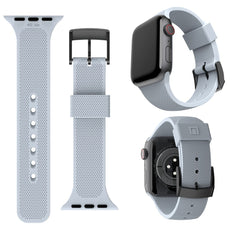 UAG Aurora Armband för Apple Watch 45/44/42mm – Silikon Soft Blue