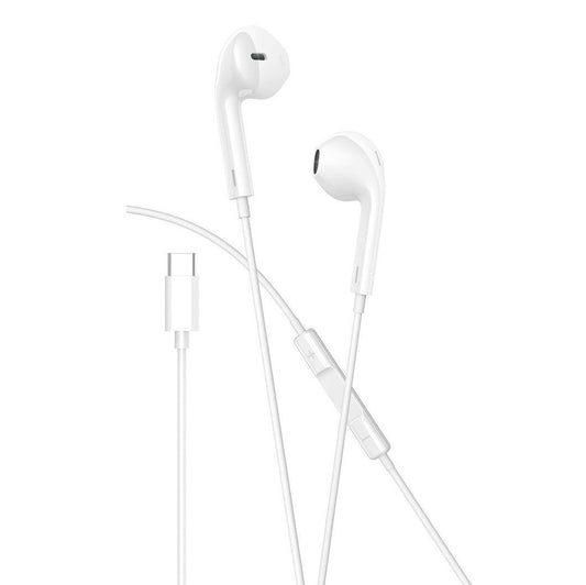 USB-C / TYP-C Kontakt In-Ear Hörlurar med Mikrofon Samsung /Android