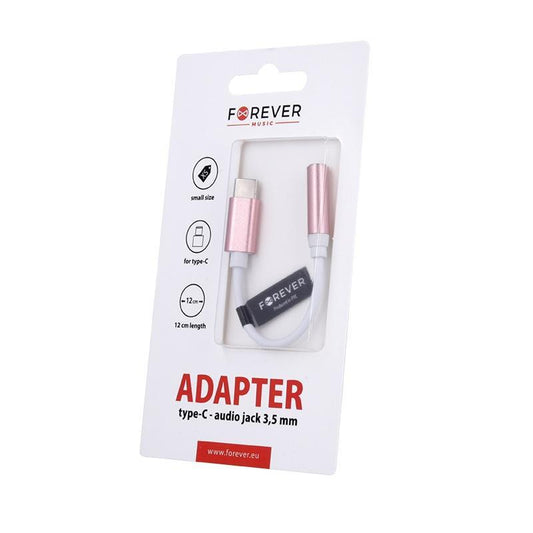 USB-C till 3.5mm Audio Adapter Samsung/Andriod Mobiler - Forever